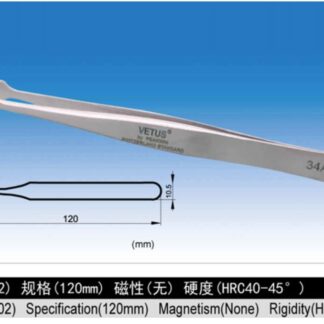VETUS:SA系列不鏽鋼超精細高精密鑷子(34A-SA)